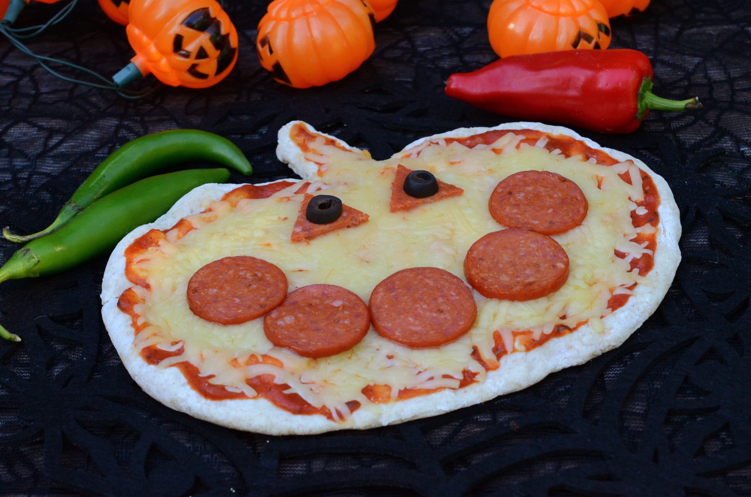 Halloween Pumpkin Pizza Recipe