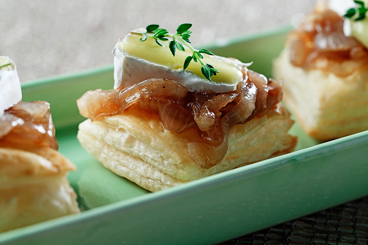 Caramelized Onions and Brie on Puff Pastry Recipe