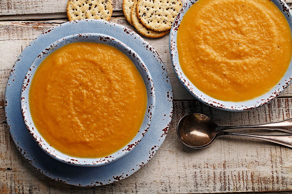 Chai Spiced Sweet Potato and Pear Soup Recipe