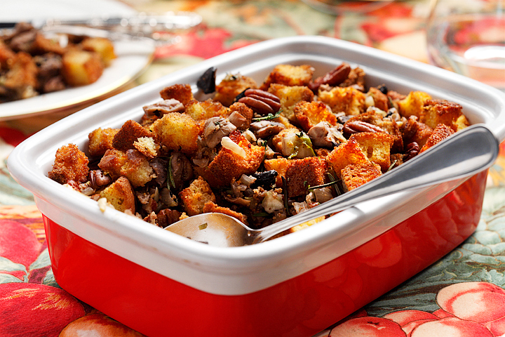 Cornbread and Mixed Mushroom Stuffing Recipe