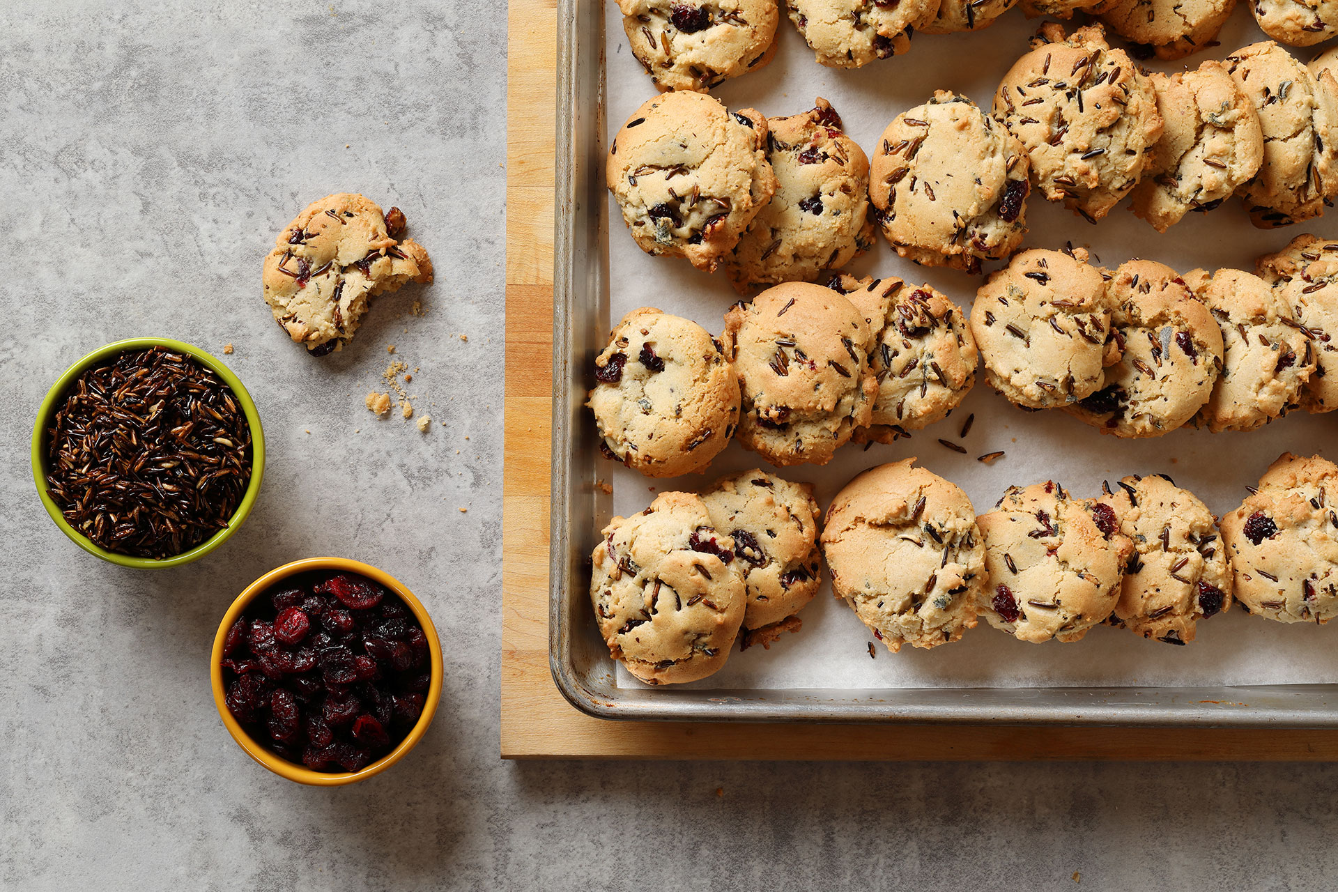 Cranberry--Sage-and-Puffed-Wild-Rice-Cookies-recipe