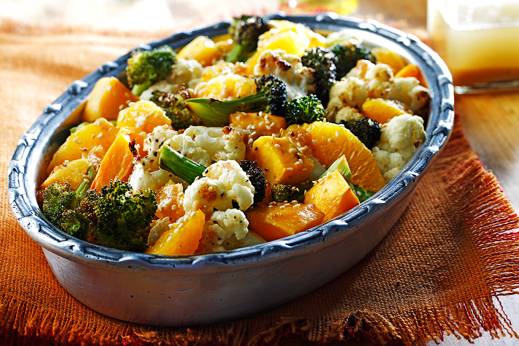 Roasted Butternut Squash Salad with Ginger & Soy Dressing Recipe