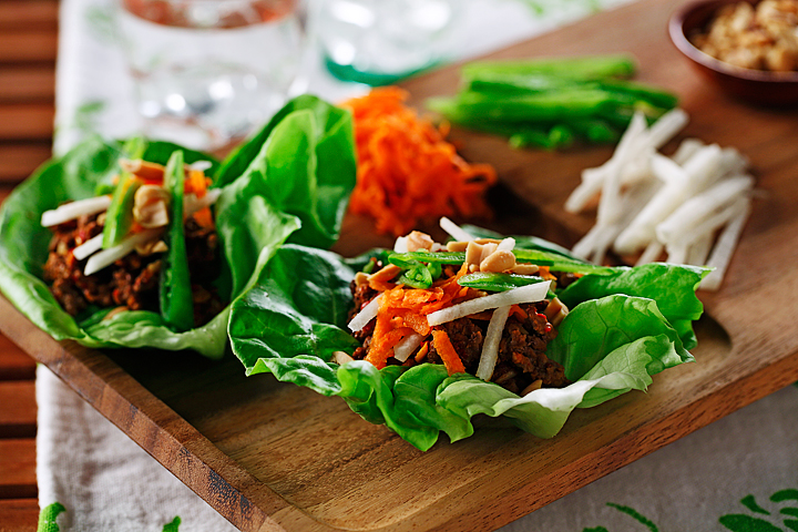 Spicy Beef and Jicama Lettuce Wraps Recipe