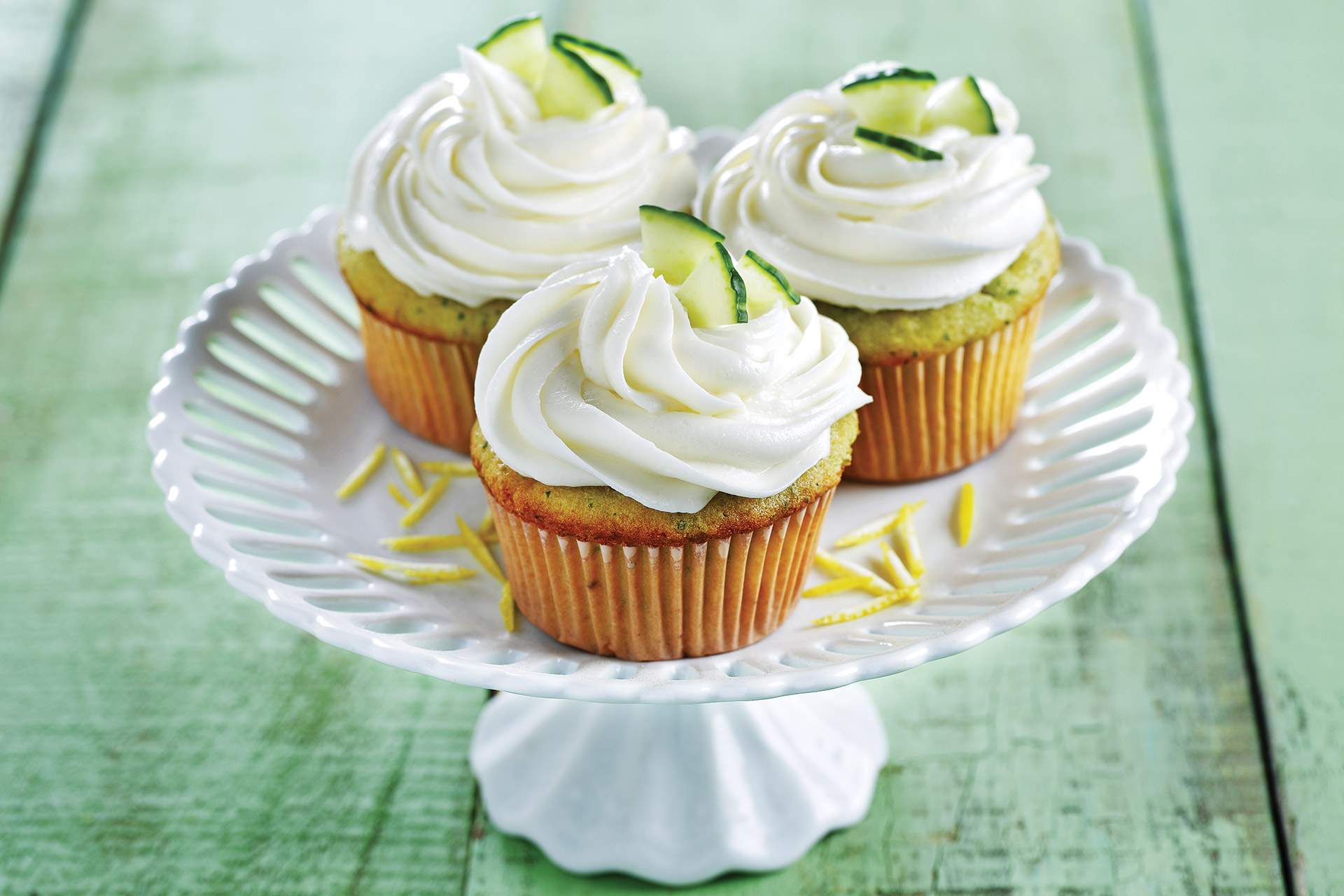 Cucumber Lemon Cupcakes