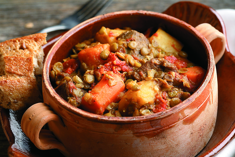 curried lamb lentil and root vegetable stew recipe