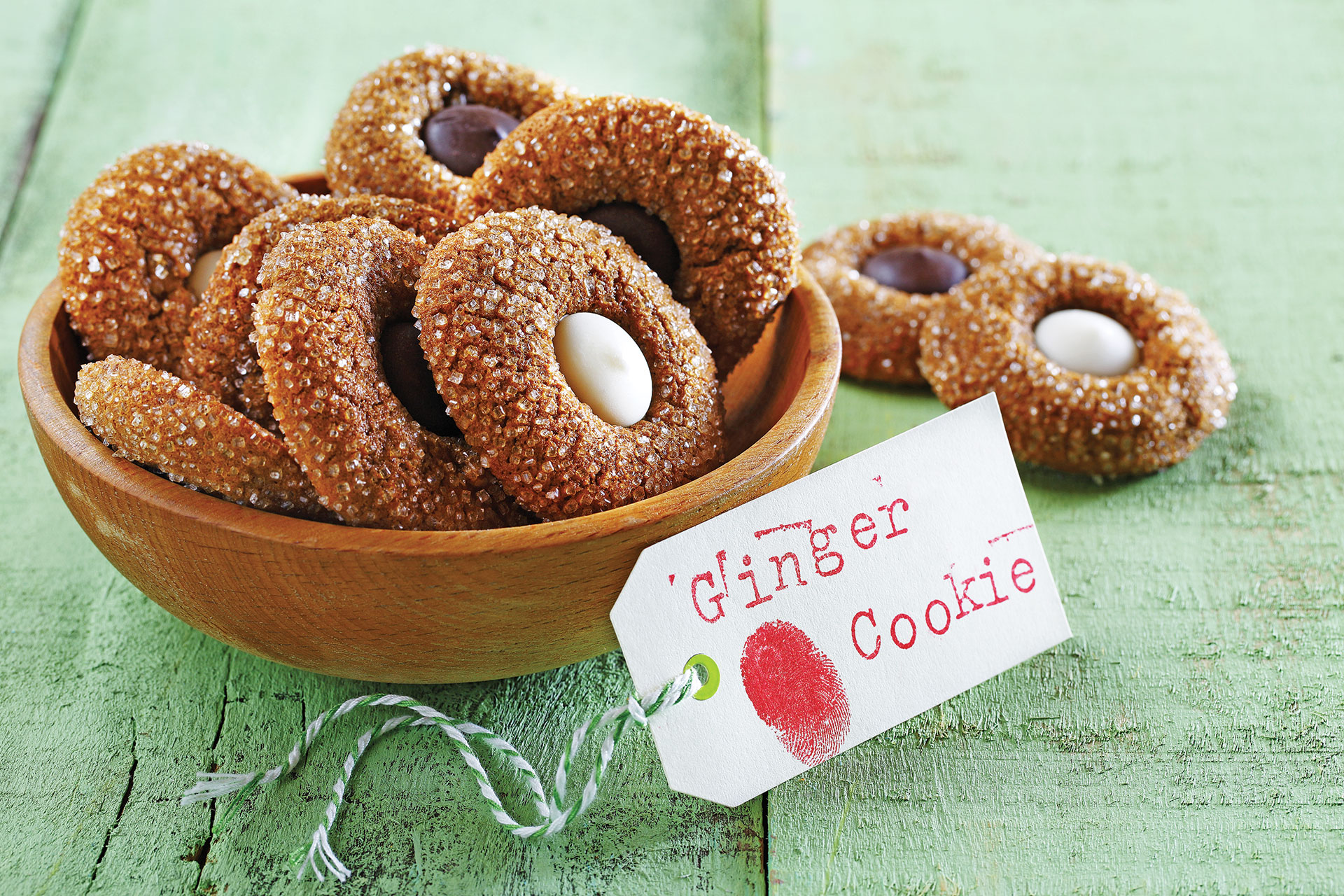 Ginger Thumbprint Cookies