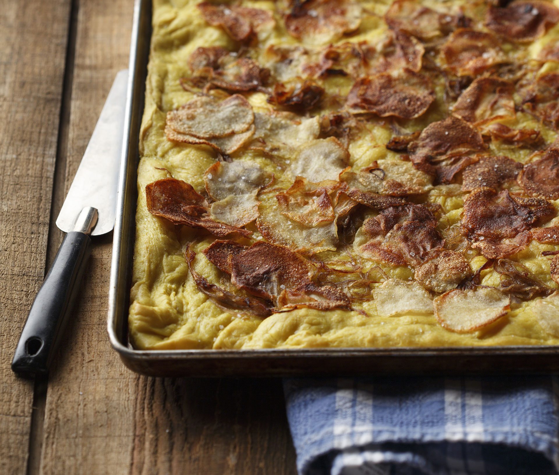 Potato Curry Focaccia recipe