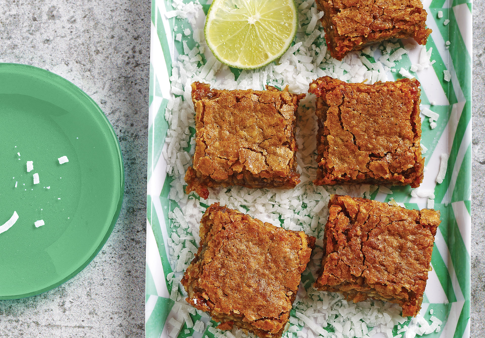 Chewy Coconut Blondies recipe