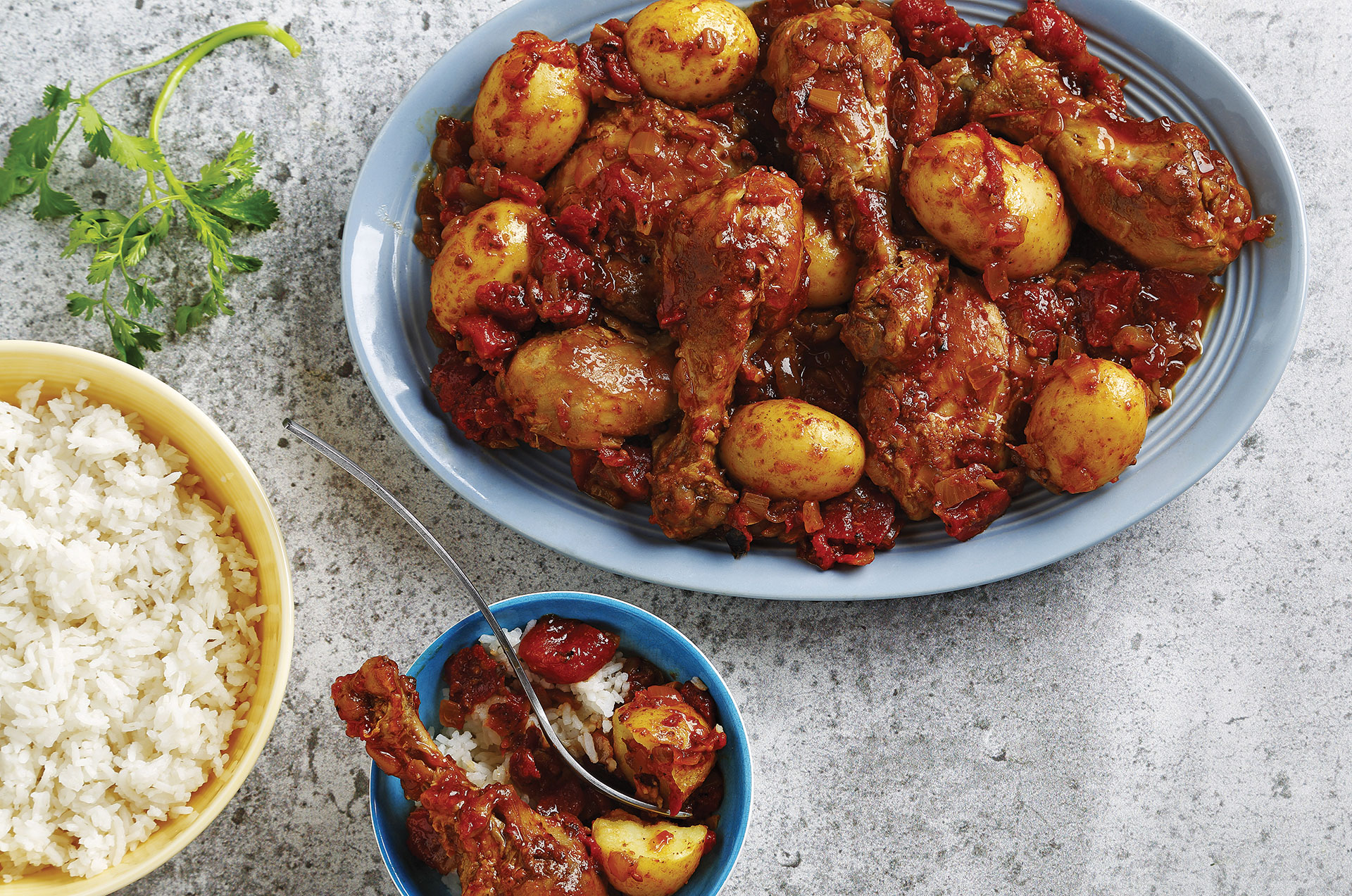 Easy Curried Chicken with Potatoes recipe